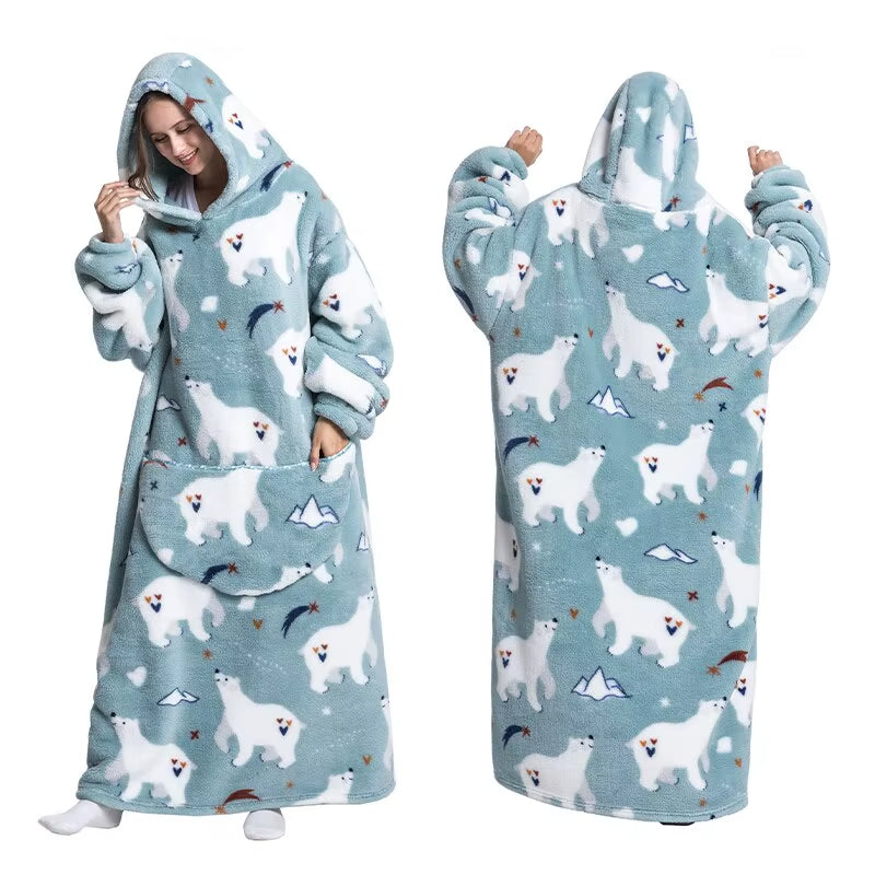 Long Oversized Blanket Hoodie