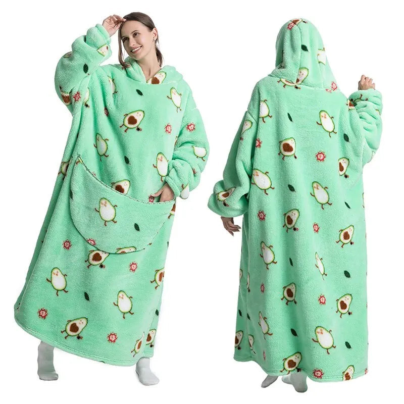Long Oversized Blanket Hoodie