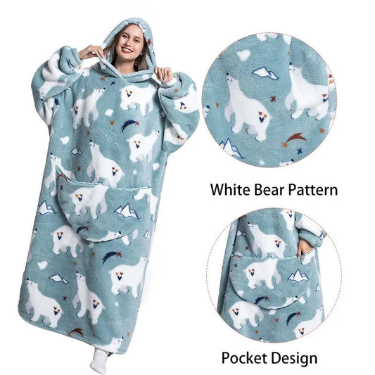 Long Oversized Blanket Hoodie