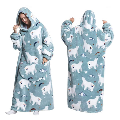 Long Oversized Blanket Hoodie