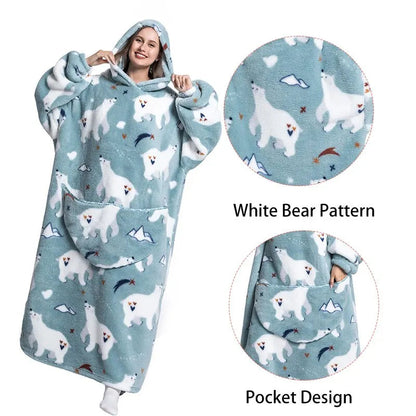 Long Oversized Blanket Hoodie